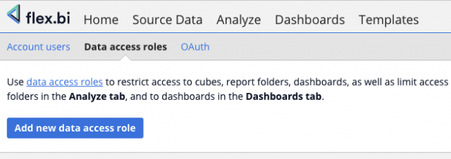 data access roles